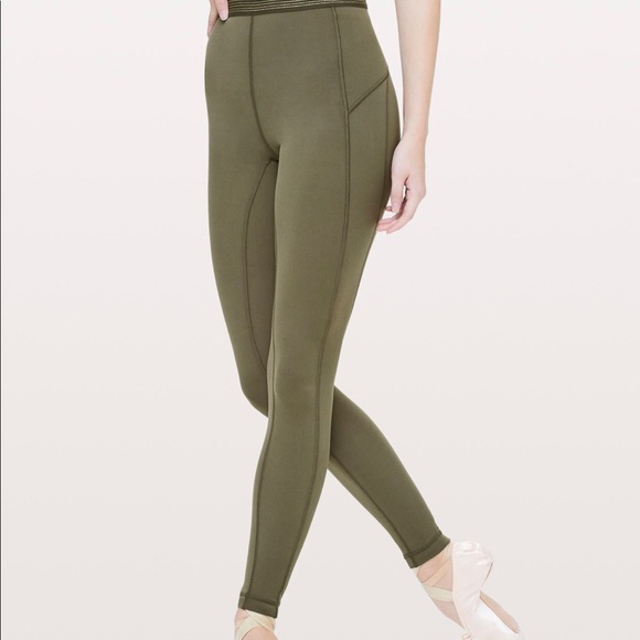 lululemon athletica Pants - Worn once! Lululemon Army Green Tight